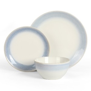 Martha Stewart Perry Street 12-Piece Reactive Stoneware Dinnerware Set - 1 of 4