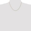Black Bow Jewelry 0.8mm, 14k Yellow Gold, Baby Rope Chain Necklace - 2 of 4
