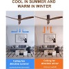 Sofucor 52 Inch Flush Mount Ceiling Fan with Remote Solid Wood 3 Blade Outdoor Indoor Modern Fan No Light for Bedroom Living Room Farmhouse Patio - 2 of 4
