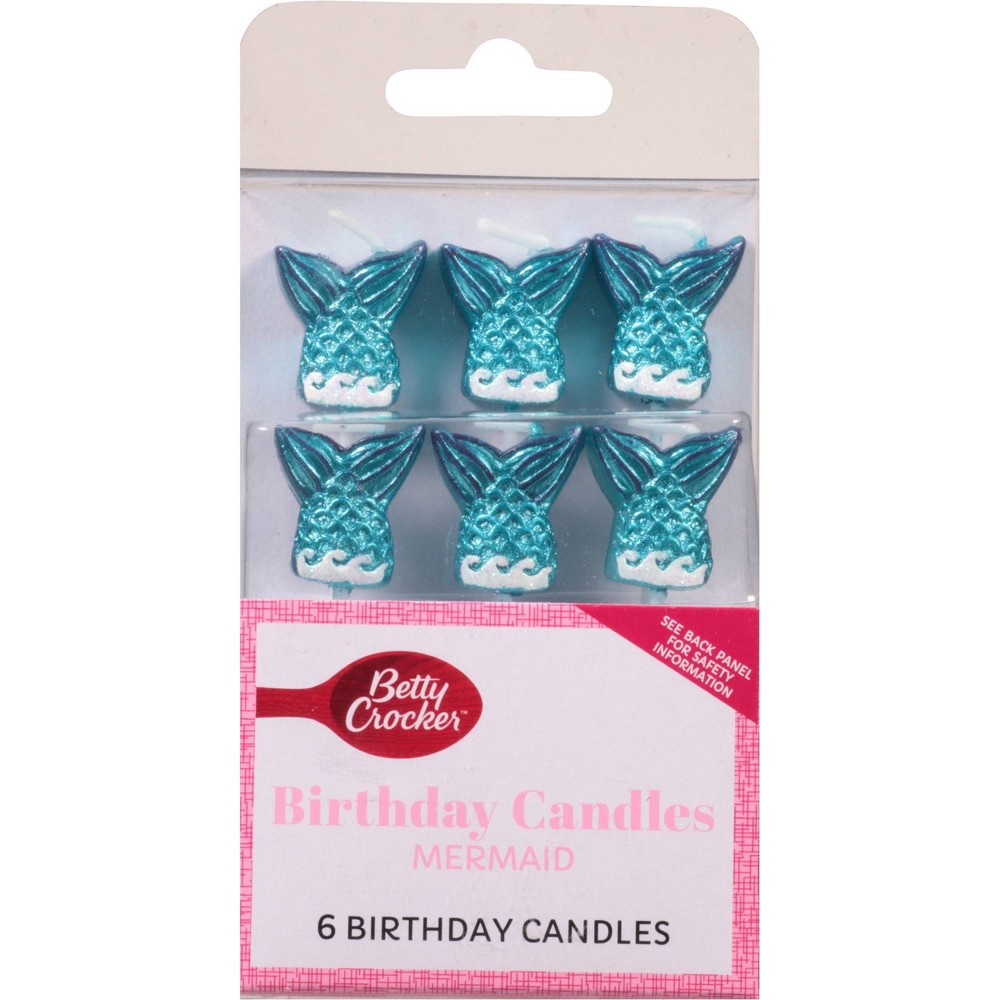 Photos - Other Jewellery Betty Crocker Premium Mermaid Birthday Candles