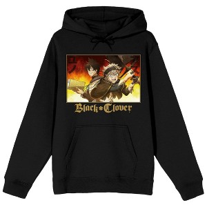 Black Clover Asta and Yuno Men's Black Hoodie Hooded Sweatshirt - 1 of 1