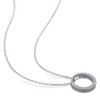 EVERLY JEWELRY | Sterling Silver 1/3 CT TW Diamond Circle Pendant with Chain, 18 inc - 4 of 4