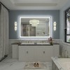 Apmir Super Bright Front & Back LED Lighted Anti-Fog Aluminum Alloy Framed Tempered Glass Bathroom/Vanity Mirror with ETL & 3-Year Warranty - 3 of 4
