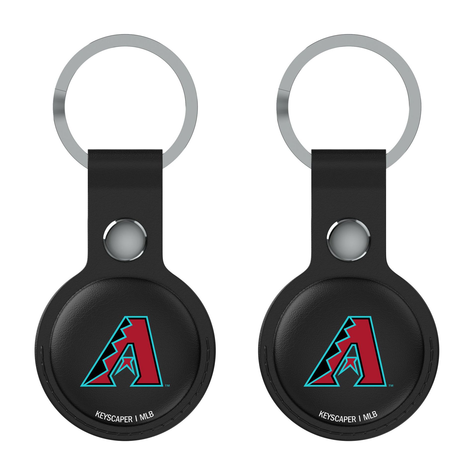 MLB National League Teams Insignia Black Airtag Holder 2-Pack