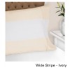 Cabana Bold Stripe Silky-Soft 600-Thread Count Modern Transitional Cotton-Polyester Wrinkle-Resistant 2-Piece Pillowcase Set by Blue Nile Mills - 2 of 3