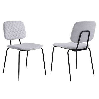 Chintaly Imports,Contemporary Diamond Stitch-Back Side Chair