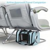 BABYYER Travel in Style: Portable Pet Carrier for Small Pets up to 15 Lbs- Airline Approved, Collapsible & Comfortable cat - 4 of 4