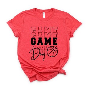 Simply Sage Market Women's Game Day Stacked Basketball Short Sleeve Graphic Tee - 1 of 2