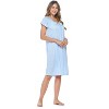 Casual Nights Women's Lace Short Sleeve Nightgown - 3 of 4