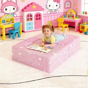 Hooseng Bean Bag Chair, Lazy Bean Bag Sofa with Footrest, Floor Beanbag Chairs with Stuffed High-Density Foam, Memory Foam Bean Bag Sofa - 1 of 4