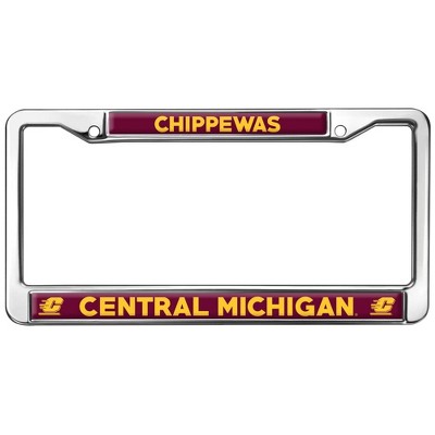 Central Michigan Chippewas Logo Full Size Standard License Plate Metal Frame