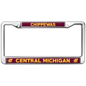 Central Michigan Chippewas Logo Full Size Standard License Plate Metal Frame - 1 of 4