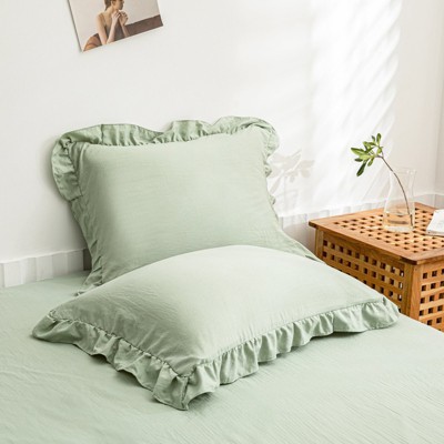 Ruffled Pillow Shams & Body Pillow Cover – Soft Wrinkle Resistant Bedding Collection Envelope Closure
