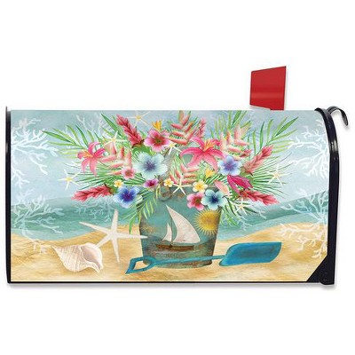 Briarwood Lane Summer Mailbox Cover  - Standard Size - Coastal Flowers For Summer Mailbox Cover
