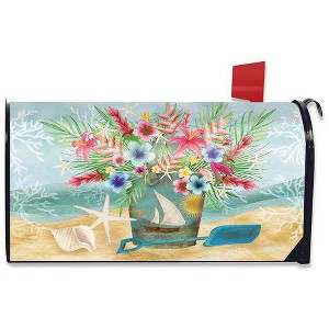 Briarwood Lane Summer Mailbox Cover  - Standard Size - Coastal Flowers For Summer Mailbox Cover - 1 of 3