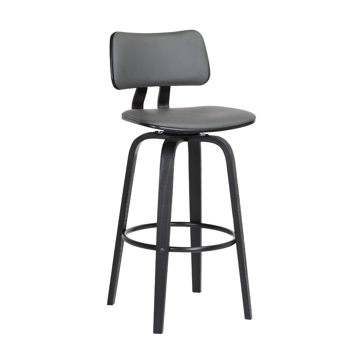 Pico Upholstered Swivel Barstool - thumbnail 2