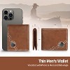 Wrangler Men's Leather Bifold Wallet - Slim & Minimalist Thin Wallet for Men with Card Holder, Money Clip - Western & Travel Wallets, Gifts for Men - 4 of 4