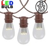 Novelty Lights 37.5 Feet Heavy Duty Light Strings and Sets with 25 In-Line E26 Sockets, Brown Wire PVC Stringer, 18" Spacing, End-To-End Connectable - 2 of 4