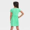Girls' Short Sleeve St. Patrick's Day Shamrock Dress - Cat & Jack™ Lime Green - 2 of 3
