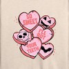 Women's - Instant Message - Valentine's Day So Sweet I'll Rot Your Teeth Lightweight French Terry Wide Neck Long Sleeve Shirt - 2 of 4