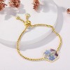 Pressed Wildflower Bracelet | Pressed Flower Bracelet | Gold/Silver Pressed Flower Jewelry | Personalized Handmade Jewelry - 3 of 4