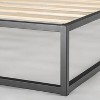 10" Modernista Metal Platform Bed Frame Black - Mellow - image 4 of 4