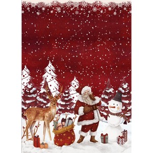 Fulvari Christmas Area Rug,Rug Washable Non Slip,Christmas Rugs for Living Room, Low Pile Throw Rug Carpet for Nursery Living Room Dorm - 1 of 4