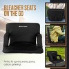 Stadium Seat Cushion ? Set of 2 Wide Reclining Stadium Chairs for Bleachers with Back Supp - image 2 of 4