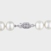 7.5-8mm Cultured Freshwater Pearl Necklace in Sterling Silver - 18" - White - 2 of 4