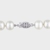 7.5-8mm Cultured Freshwater Pearl Necklace In Sterling Silver - 18 - White  : Target