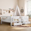 Hrinhom Full Size Bed,Platform Bed with Drawers - 3 of 4