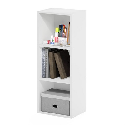 White Composite Wood 3-Tier Cube Storage Organizer