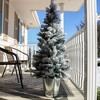 Home Heritage 4.5 Feet Entry Way PVC Pre Lit Artificial Christmas Tree w/ Stand - image 3 of 4