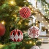 WhizMax 16 Pcs Christmas Balls Ornaments for Xmas Christmas Tree, Red and White Xmas Balls Shatterproof Christmas Tree Decorations - 2 of 4