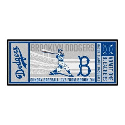 MLB Los Angeles Dodgers 1949 30"x72" Retro Ticket Runner Mat