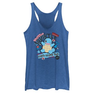 Women's Pokemon Squirtle Kanto Tour Racerback Tank Top - 1 of 4