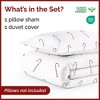 Luxury Soft Premium Christmas Duvet Cover Set - Zipper Closure & Matching Pillow Shams - CGK Linens - 2 of 4