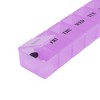 Unique Bargains 7 Grids Single Row Hung-Chain Pill Case 1 Pc - 2 of 4