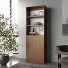 PAGED Bookshelf Wood Storage Shelves with Space-Saving Design, Bookcase for Home Office, Study - 4 of 4