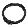 Chisel Stainless Steel Black IP-plated Cross Black Polyurethane and Leather Multi Strand 8.75" Bracelet - 3 of 4