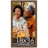 PosterPalooza | Panoramic Textured Gold Picture Frame - UV Acrylic, Foam Board Backing, Hanging Hardware - 2 of 4