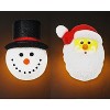 KOVOT Santa & Snowman Porch Light Covers | Weatherproof Outdoor Holiday Decor | 9" W x 12" H | Easily Fits Most Light Fixtures for Instant Festivity - 3 of 4