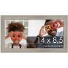 PosterPalooza | 14x8.5 Wide Barnwood Picture Frame, UV Acrylic, 6 Finishes - Grey, Brown, White, and Black - 2 of 4