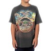 Seven Times Six Star Wars The Mandalorian Shirt Boys Grogu Starry Night Graphic Tee Grey - 4 of 4