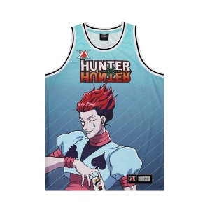 Hunter X Hunter Hisoka 44 Sleeveless Blue Basketball Jersey - 1 of 4