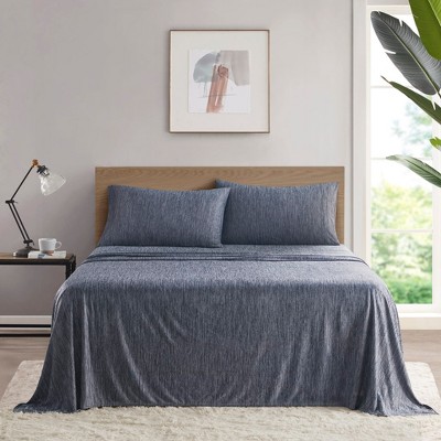 Stylish Cooling Jersey Knit Sheet Sets, All Season Bedding Sets, Cozy Home Textile for Modern Bedroom Decor