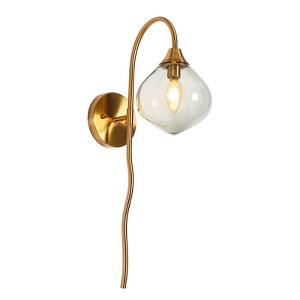 LNC Temporaneog 6-in 1-Lights Polished Gold with Clear Glass Modern/Contemporary  Indoor Wall Lights - 1 of 4
