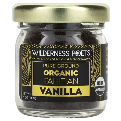 Wilderness Poets Organic Tahitian Vanilla, 0.5 oz (14 g)