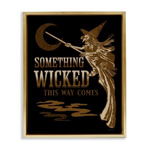 Stupell Industries Something Wicked Witch Floating Frame Canvas Art - 1 of 4