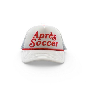 Talisman Après Soccer White and Red Foam Trucker Hat : Target